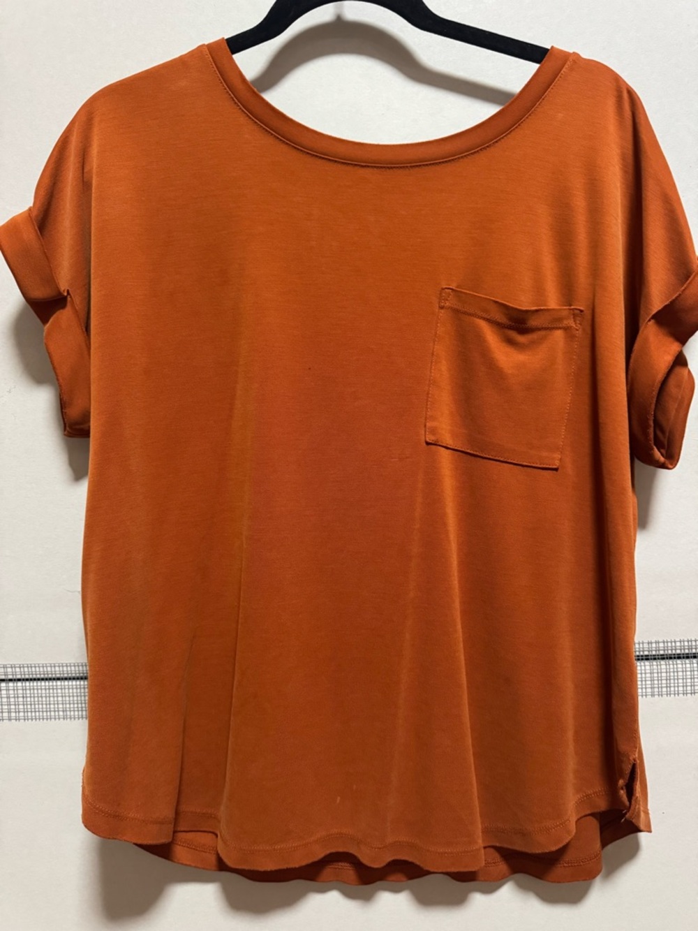 a new day Short Sleeve Pocket Tee in Rust